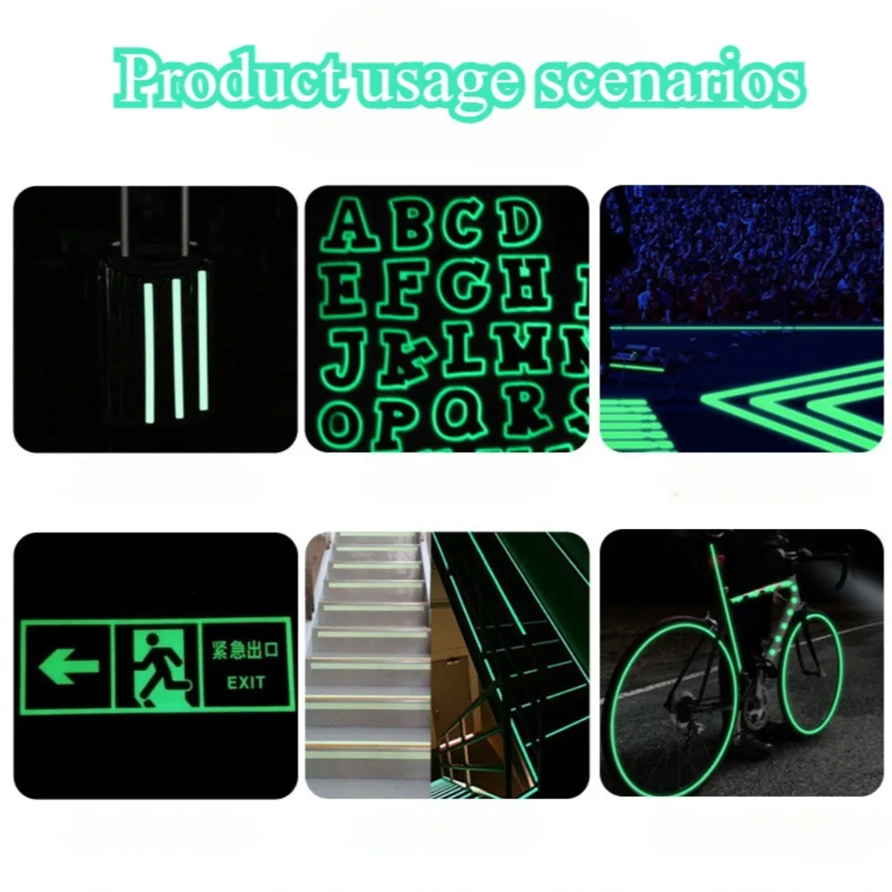 Cat luminous stickers adhesive tape night home indoor outdoor self luminous fluorescent strips Stair warning tape DIY stage - Image 6